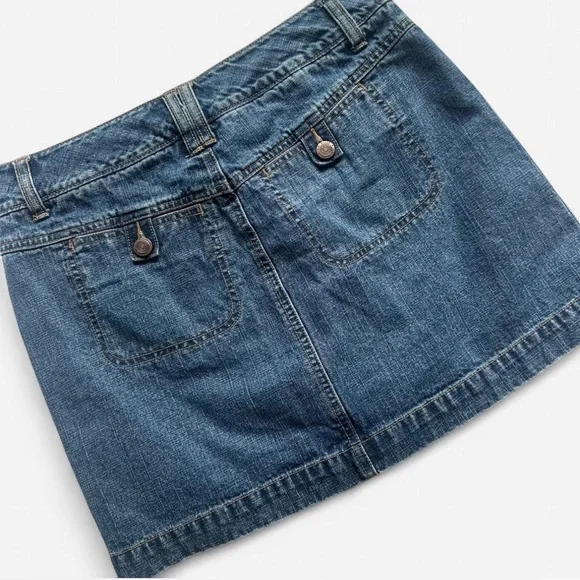 Y2K Vintage L.A. Blues Denim Jean Skort Skirt 90’s 00’s Concerts Country Sz 6 - Picture 3 of 6